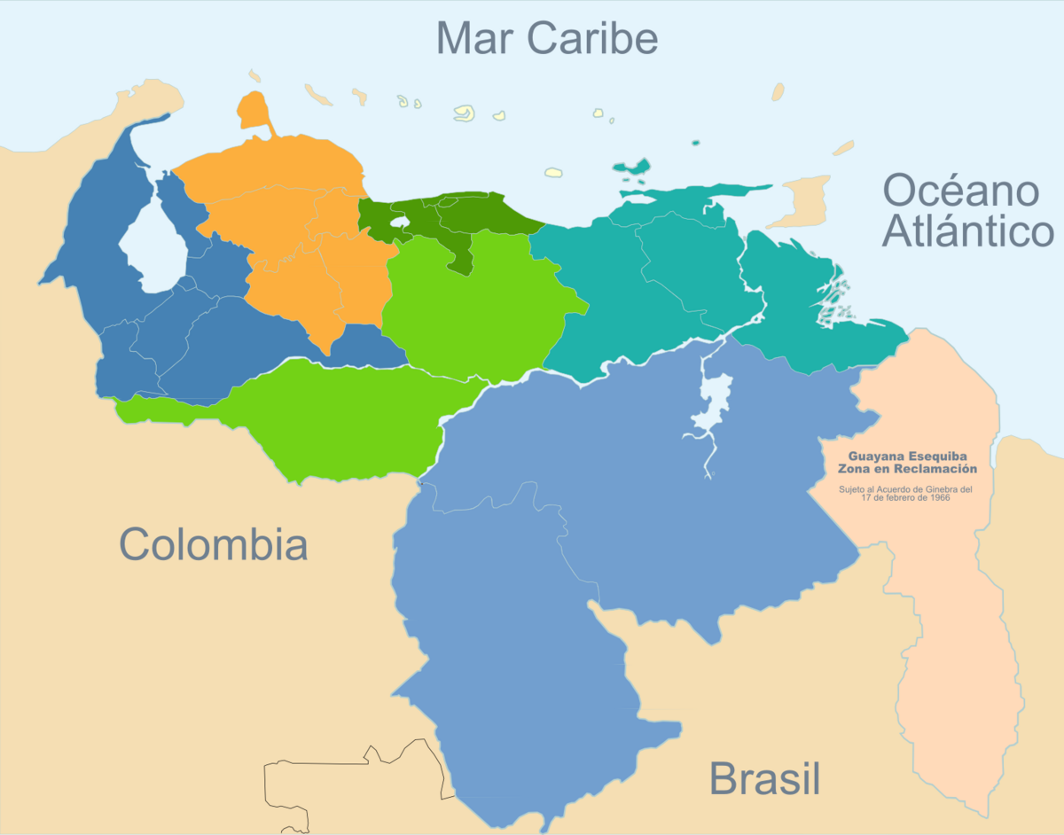 regiones político administrativas de venezuela la venciclopedia