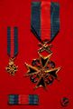 Set de la Orden en su 3 Clase. Medalla, miniatura, ribbon, roseta