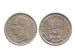 Miniatura para Archivo:Moneda de 50 centimos de Bolivar de 1954.jpg